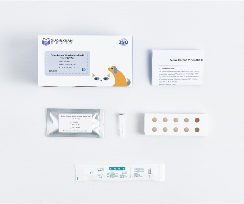 Feline Corona Virus Antigen Rapid Test (FCoV Ag) 