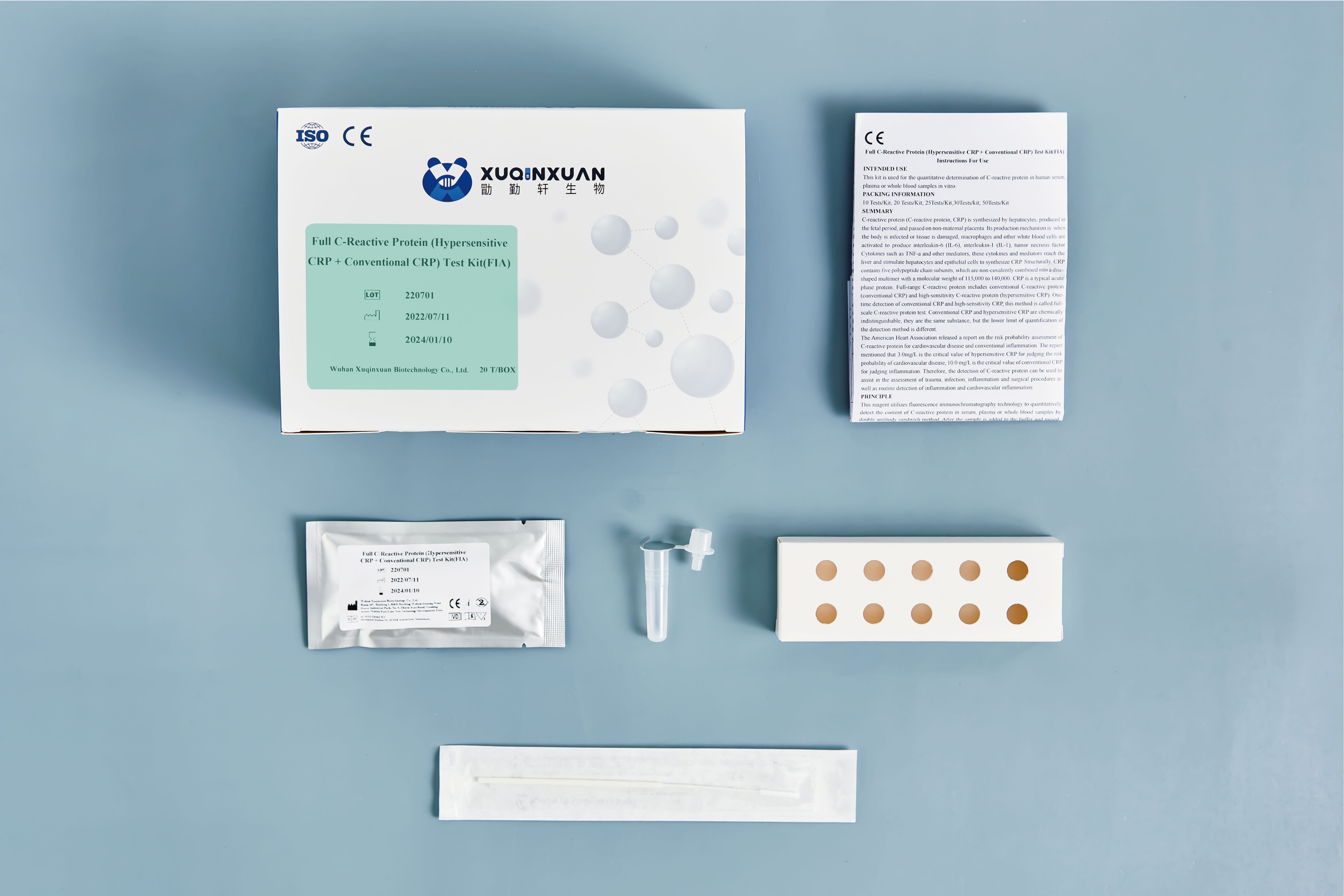 Full C-Reactive Protein (Hypersensitive CRP + Conventional CRP) Test Kit(FIA) 