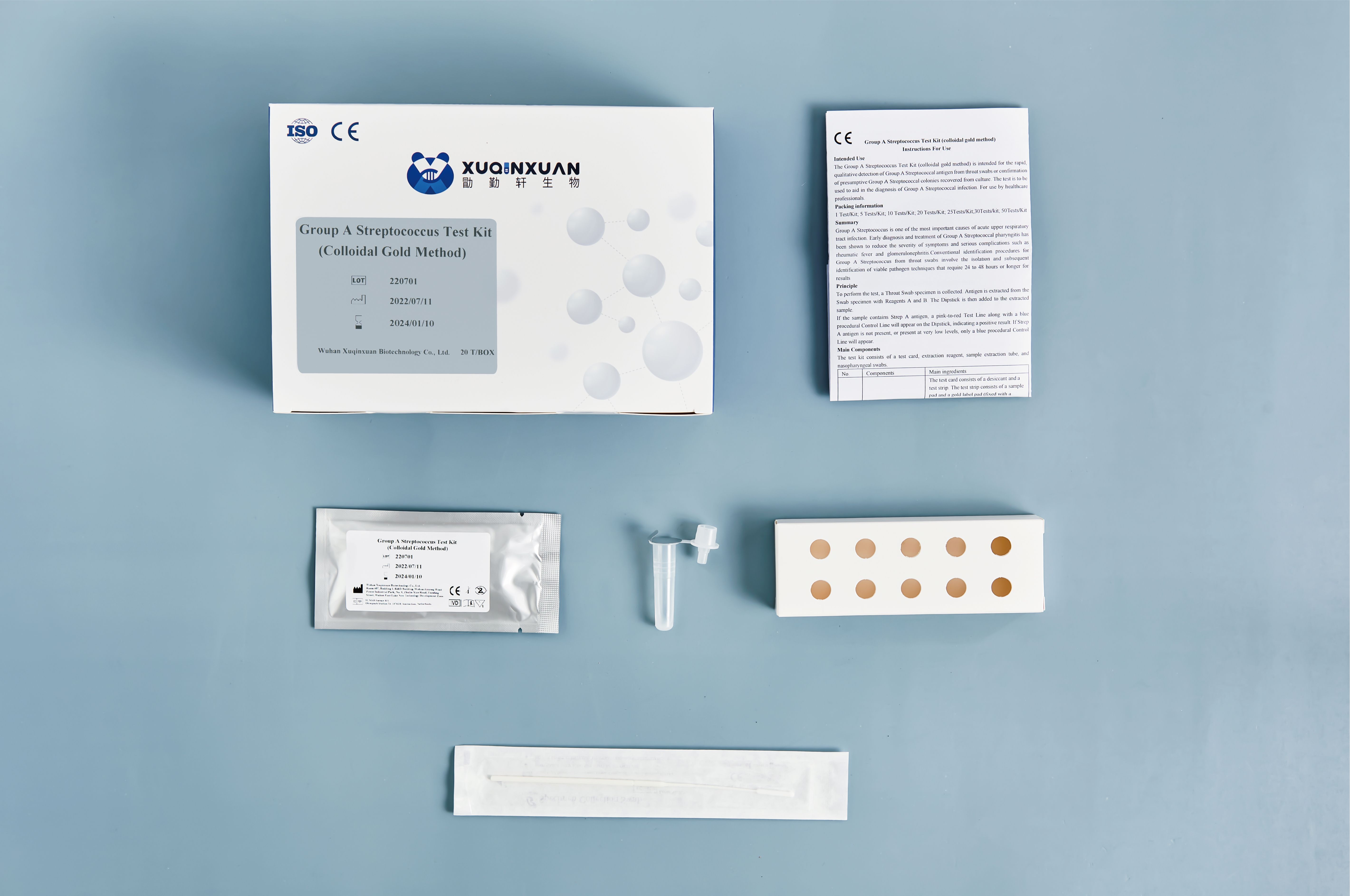 Group A Streptococcus Test Kit (colloidal gold method) 
