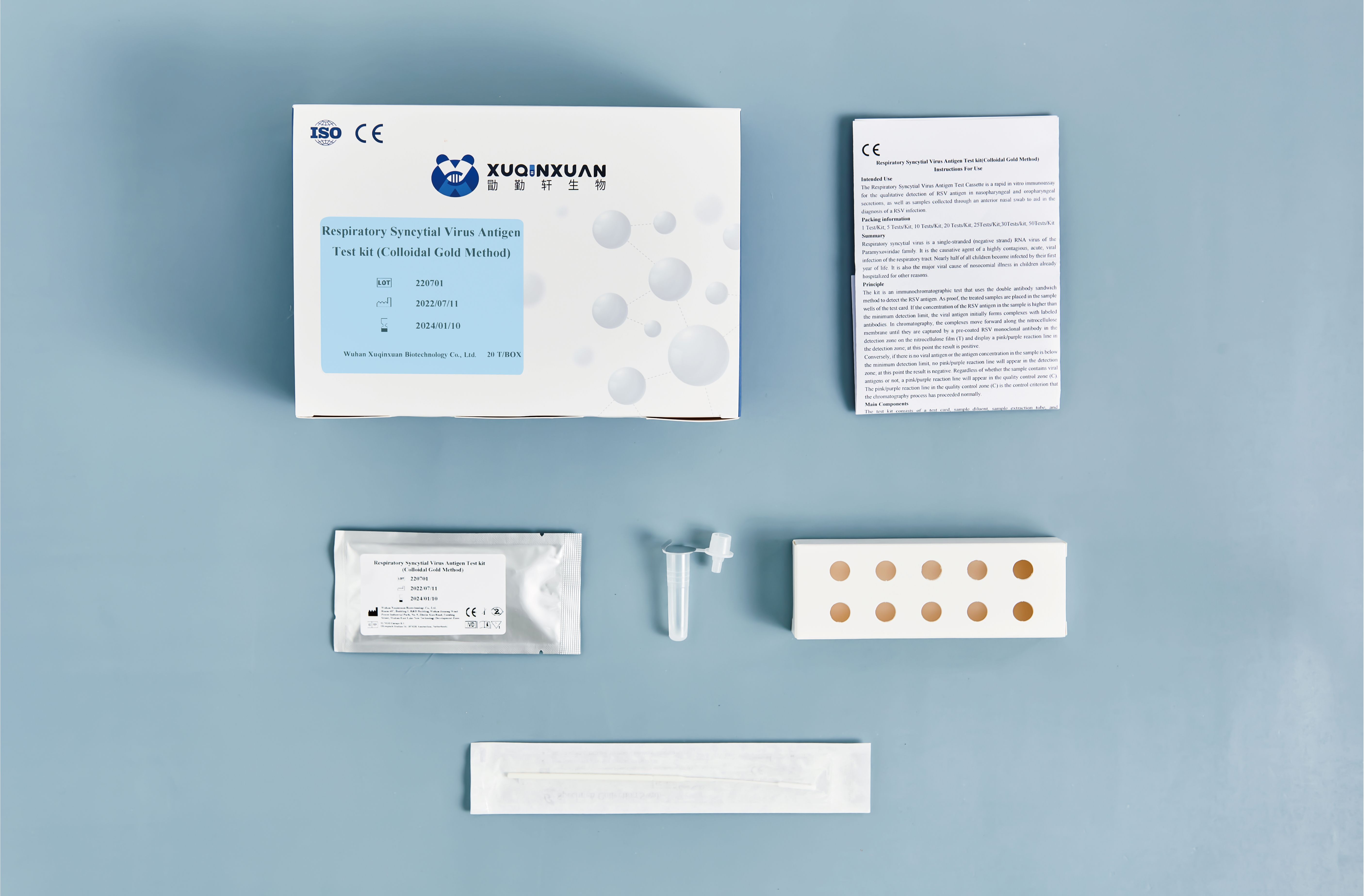 Respiratory Syncytial Virus Antigen Test kit(Colloidal Gold Method) 